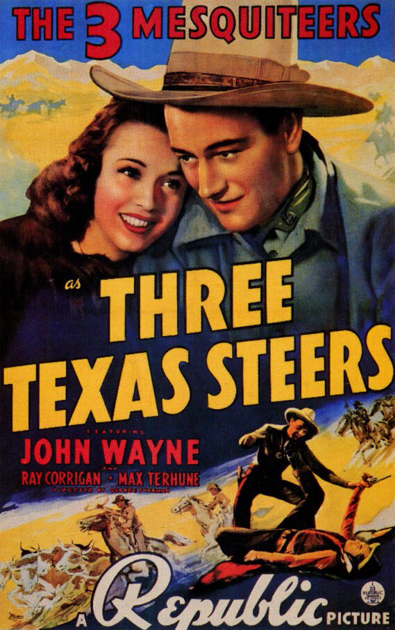 Три техасских наездника (1939) постер