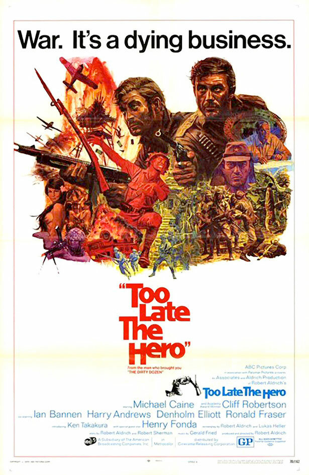 Слишком поздно, герой (1970) постер